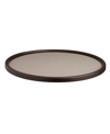 Kraftware Cosmopolitan 14" Round Chocolate Sidewall Serving Tray In Latte