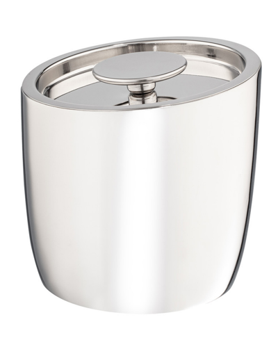 Kraftware Collection Slant Polished Ice Bucket, 1.6 Quart In Stainless