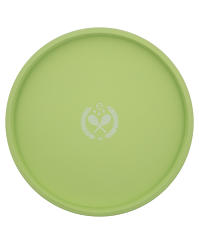 Kraftware Pastimes 14" Round Tennis Serving Tray In Light Green