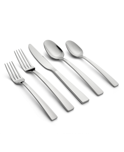 Cambridge Silversmiths Rhyme Mirror Flatware Set, 20 Piece In Silver-tone