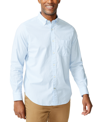 NAUTICA MEN'S CLASSIC-FIT STRIPE POPLIN SHIRT