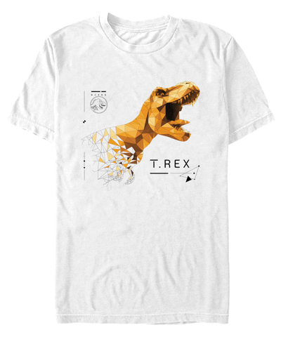Fifth Sun Men's Jurassic World Geometric Trex T-shirt In White