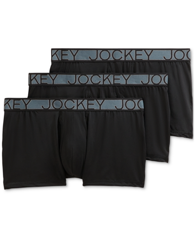 Jockey Active Microfiber 5" Boxer Brief In Black