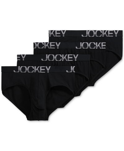 Jockey Activestretch Brief - 4 Pack In Black