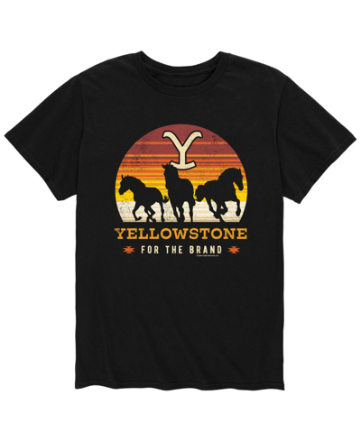 Airwaves Men's Yellowstone Horses T-shirt In Black