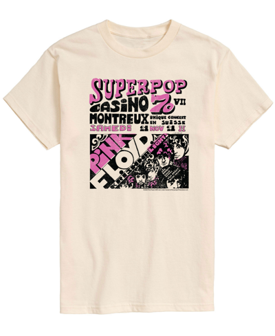 Airwaves Men's Pink Floyd Superpop T-shirt In Beige And Khaki