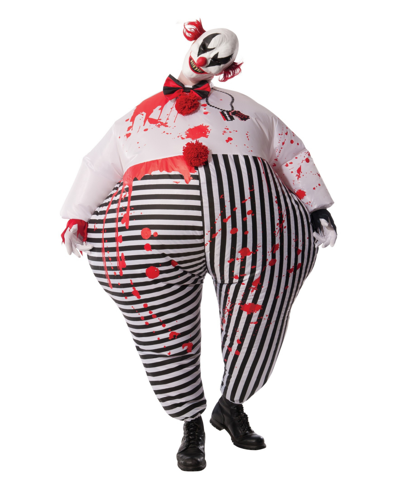 Buyseasons Buyseason Men's Inflatable Evil Clown Costume In White
