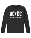 Airwaves Men's Acdc Back In Black Fleece T-shirt In Black