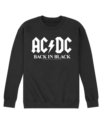 Airwaves Men's Acdc Back In Black Fleece T-shirt