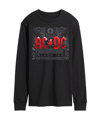 Airwaves Men's Acdc Black Ice Long Sleeve T-shirt In Black