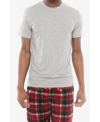 Members Only Short Sleeve Bamboo Rayon Sleep Shirt In Gray