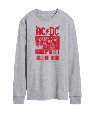 Airwaves Men's Acdc Live Tour Long Sleeve T-shirt In Gray