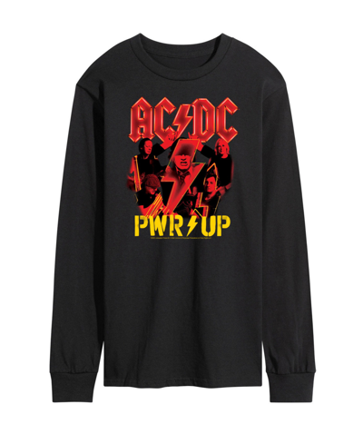 Airwaves Men's Acdc Pwr Up Long Sleeve T-shirt In Black