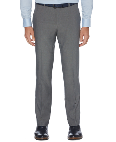 Perry Ellis Portfolio Men's Modern-fit Performance Stretch Subtle Pattern Dress Pants In Alloy Heather