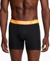 Nike Men's 3-pack Dri-fit Essential Micro Boxer Briefs In Black Bodies