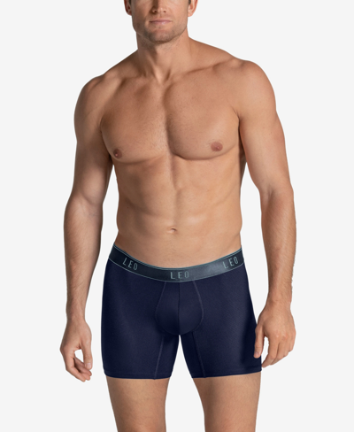 Leo Men's Microbicidal Soft Trunk In Dark Blue