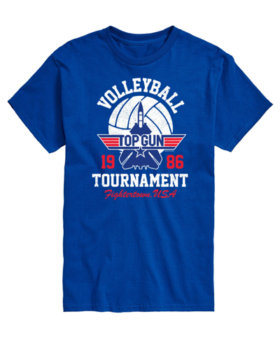 Airwaves Men's Top Gun Volleyball Tournament Printed T-shirt In Blue