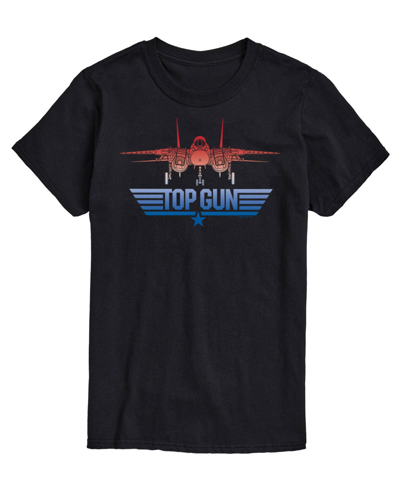 Airwaves Men's Top Gun Logo Plane Printed T-shirt In Black