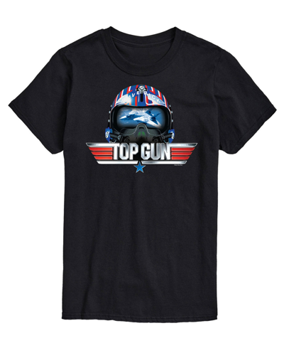 Airwaves Men's Top Gun Logo Helmet Printed T-shirt In Black