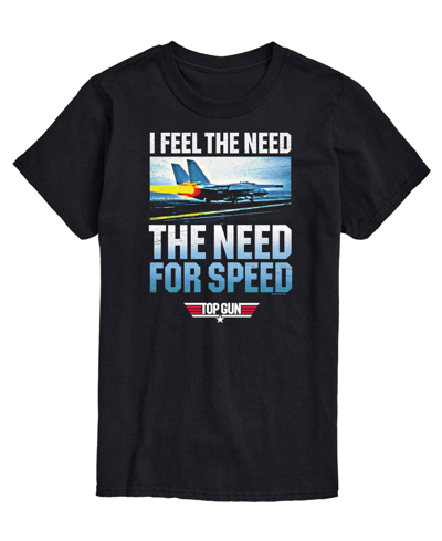 Airwaves Men's Top Gun Need For Speed Printed T-shirt In Black