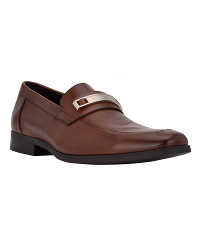 Calvin Klein Men's Jameson Slip-on Dress Loafers In Brown