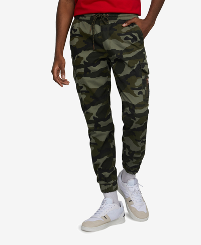 Ecko Unltd Men's Big And Tall Double Down Cargo Joggers In Green