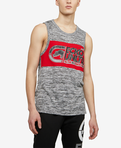 Ecko Unltd Men's Brand Bank Tank Top In Gray