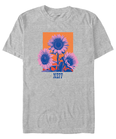 Fifth Sun Men's Neff Sunflower Short Sleeve T-shirt In Athletic Heather