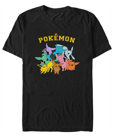 Fifth Sun Men's Pokemon Gotta Catch Eeveelutions Short Sleeve T-shirt In Black
