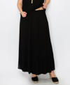 Coin 1804 Plus Size Elastic Waist Maxi Skirts In Black