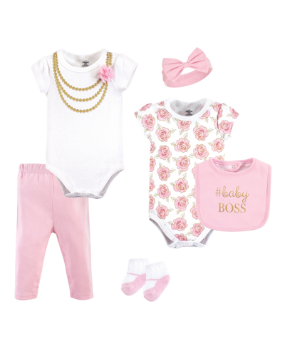 Little Treasure Baby Girl 6-piece Clothing Set In Pink