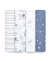 ADEN BY ADEN + ANAIS BABY BOYS PRINTED SWADDLE BLANKETS, PACK OF 4