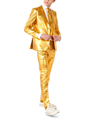 Opposuits Toddler And Little Boys Groovy Metallic Party Suit, 3-piece Set In Gold-tone