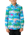 OPPOSUITS BIG BOYS FLAMINGUY TROPICAL FLAMINGO SHIRT