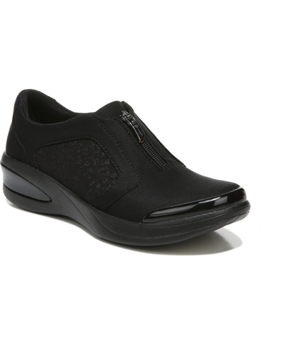 Bzees Florence Washable Slip-on Sneakers In Black Leopard Twill Fabric