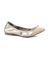 White Mountain Women's Sunnyside Ballet Flat Women's Shoes In Ant Gold/ Multi