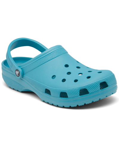 Crocs Unisex Classic Clogs From Finish Line In Turquoise Tonic