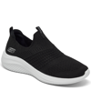 Skechers Women's Ultra Flex 3.0 - Classy Charm Slip-on Casual Sneakers From Finish Line In Black/white