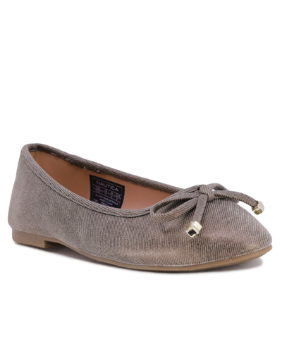 Nautica Little Girls Alonna Ballet Flat In Brown