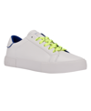 Calvin Klein Men's Reon Casual Lace Up Sneakers Men's Shoes In White/blue/yellow