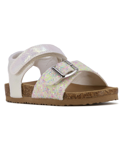 Sugar Rock Sandals In White Confetti