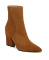 Franco Sarto Vesi Booties Women's Shoes In Whiskey Tan Suede