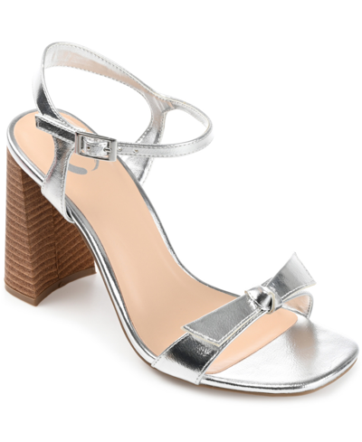 Journee Collection Women's Dianne Sandals Women's Shoes In Silver