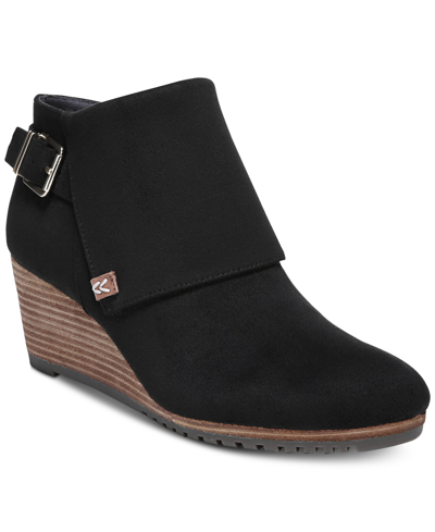 Dr. Scholl's Women's Create Wedge Booties In Black Fabric