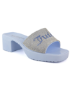 Juicy Couture Women's Harmona Slip-on Glitz Dress Sandals In Blue