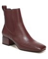 Franco Sarto Waxton Booties Women's Shoes In Wine Red Leather