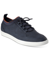 Alfani Mens Faux Suede Round Toe Casual And Fashion Sneakers In Navy