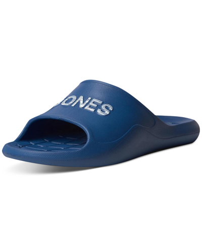 Jack & Jones Men's Garrix Moulded Slide Sandal Men's Shoes In Blue