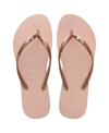 Havaianas Kids Slim Crystal Sw Ii Flip Flop Sandals In Ballet Rose