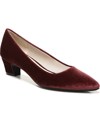 Lifestride Minx Pointed Toe Pump In Pinot Noir Velvet Fabric